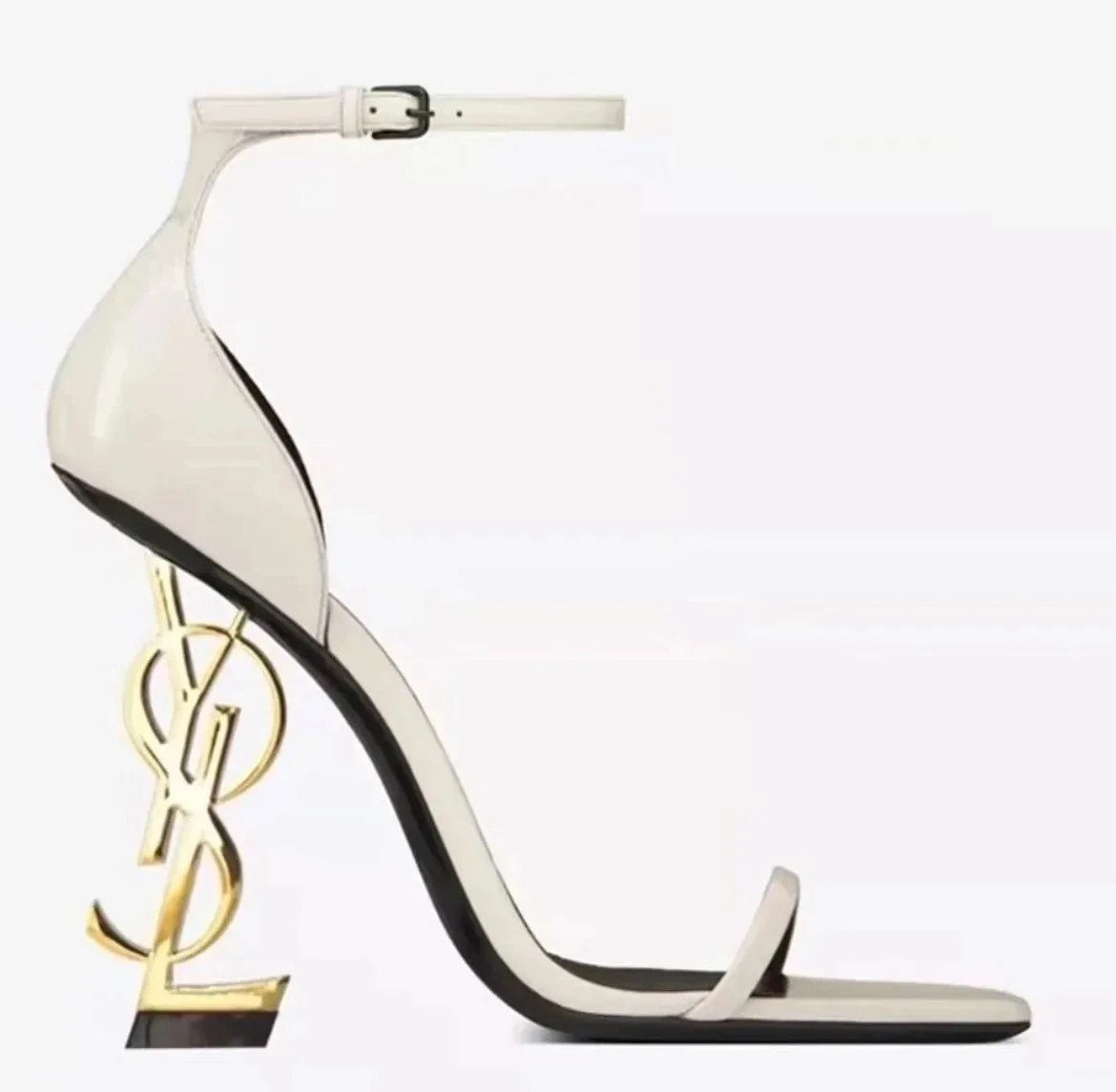 17 white gold and silver heels