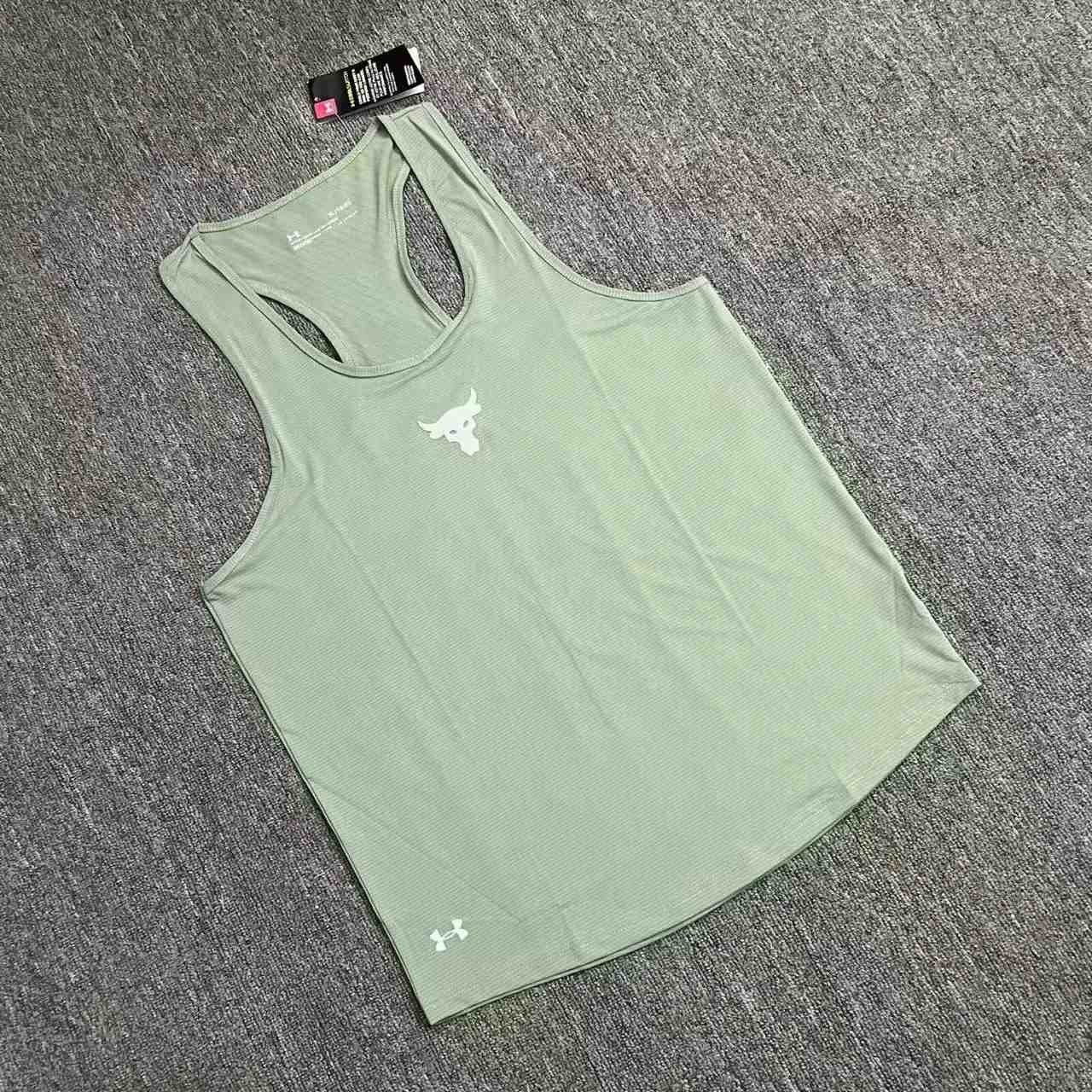 Light green tight fitting vest