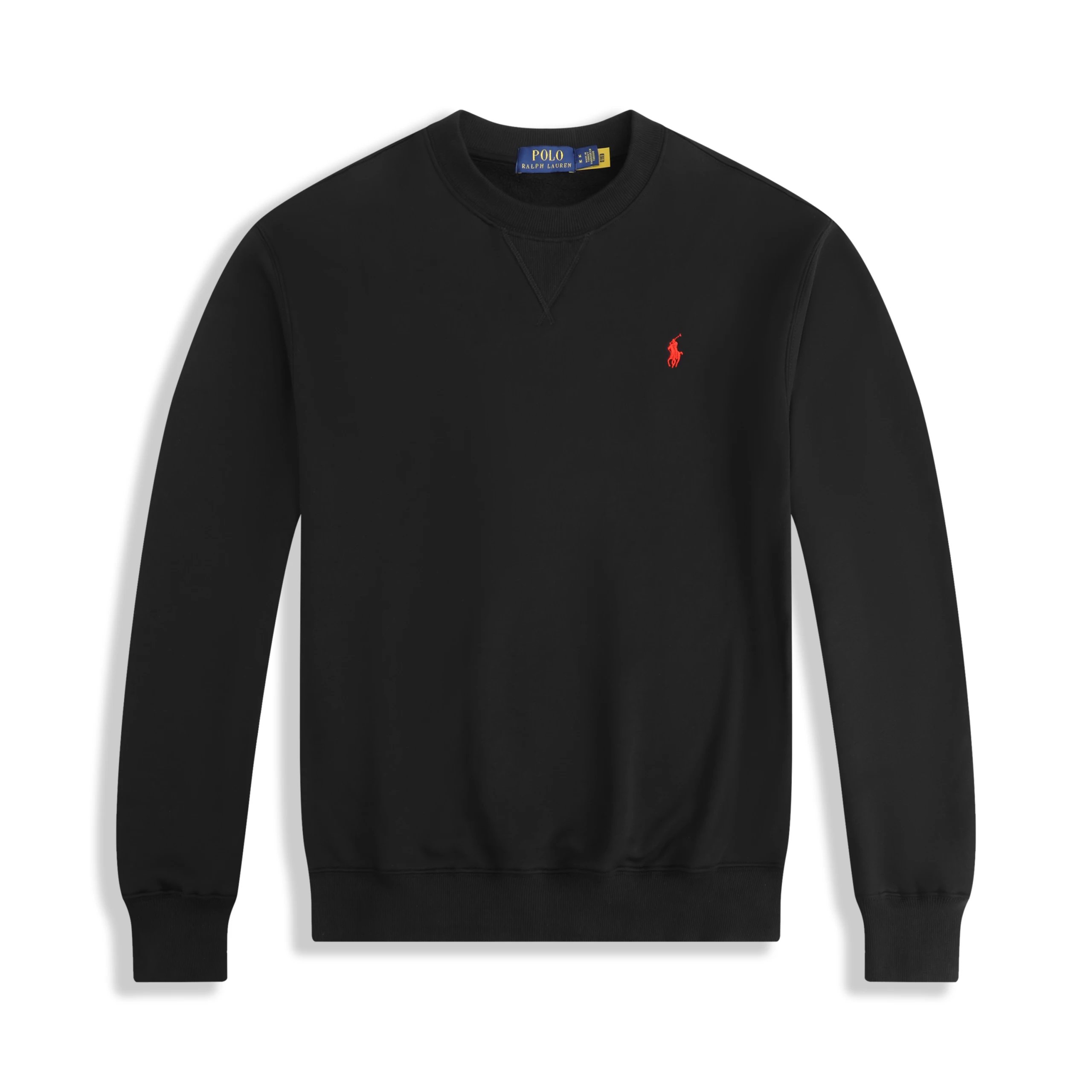 Round neck black and red logo